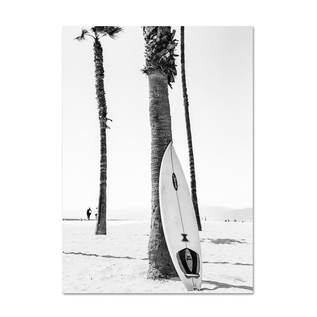 Planches de surf Poster - Affiches en noir et blanc
