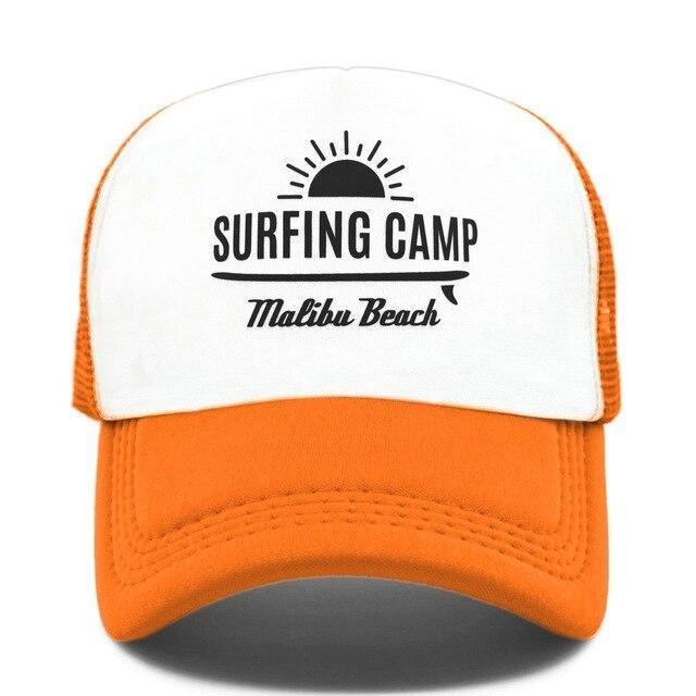 Casquette Visière Baywatch Alerte à Malibu - 100% Coton, Réglage Velcro, Couleurs Rouge/Jaune