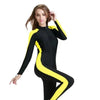 Combinaison Surf Femme - Jaune Lycra