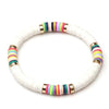 Bracelet Heishi Blanc