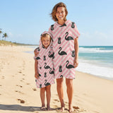 Poncho Surf - Flamant Rose
