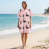Poncho Surf - Flamant Rose