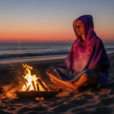 Poncho Surf Violet - Femme Cosmos