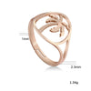 Bague Palmier Acier Inoxydable