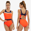 Maillot de Bain Surf Bleu navy orange