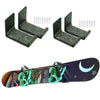 BlissfulAbode Porte-Vélo Pour Planche De Surf - Support Robuste Compatible Surf Et Snowboard, Installation Facile Sur Selle (Noir)