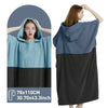 Poncho Bleu Noir Surf