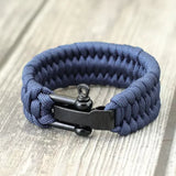 bracelet paracorde bleu