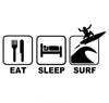 sticker eat sleep surf
