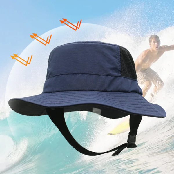 chapeau surf bleu