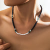 Collier Surf Bleu Noir et Blanc