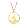 Pendentif Queue de Baleine Or