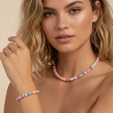 bijoux heishi multicolore