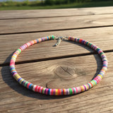 collier fluo femme multicolore