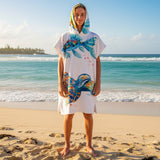 Poncho Surf Garçon - Poissons