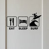 Sticker Surf - Routine du Surfeur (12 cm)