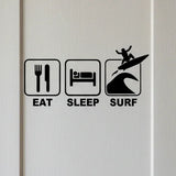 Sticker Surf - Routine du Surfeur (12 cm)