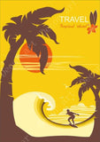 Affiche Surf Hawaii