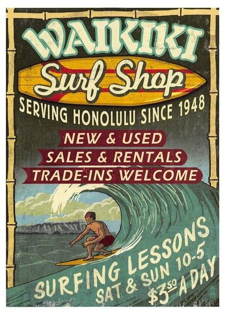 Affiche Publicitaire Surf