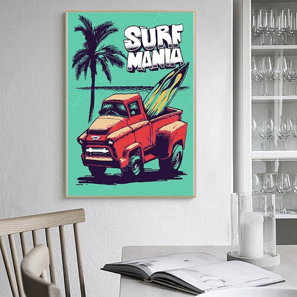 Affiche Surf - Vintage Mania