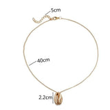 Collier Surf - Coquillage d'Or