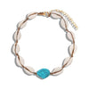 Collier Surf - Coquillage Turquoise