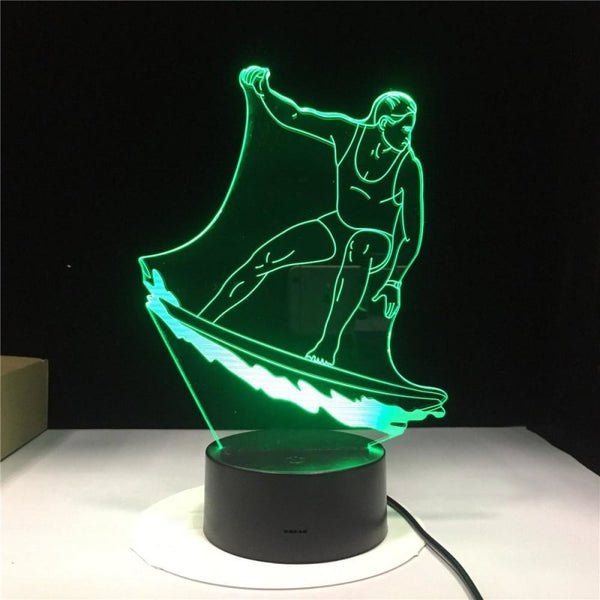 Lampe Surfeur 3D