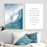 Poster Surf - Vague & Citation (2 PCS)