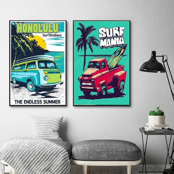 Poster Surf - Vintage