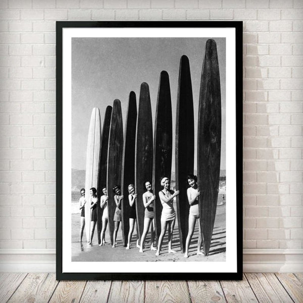Poster Surf - Vintage Ladies