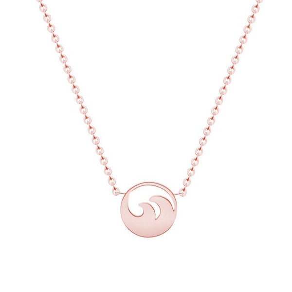 Collier vague Or rose