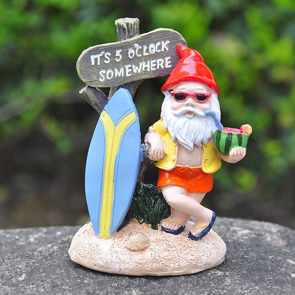 Figurine Surf - Père Noël Chill