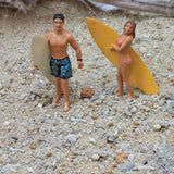 Figurines Surf - Couple (Résine)