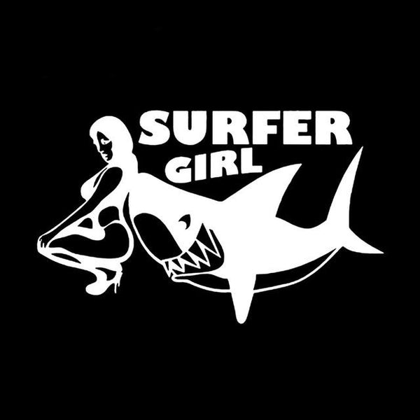 Sticker - Sexy Surfeuse (15,5x9,5 cm)