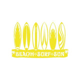 Sticker Surf - "Beach-Surf-Sun" (20x13 cm)