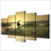 Tableau Surf Toile - Couché de Soleil (5 PCS)